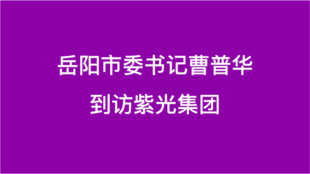 岳阳市委书记曹普华到访918博天堂集团